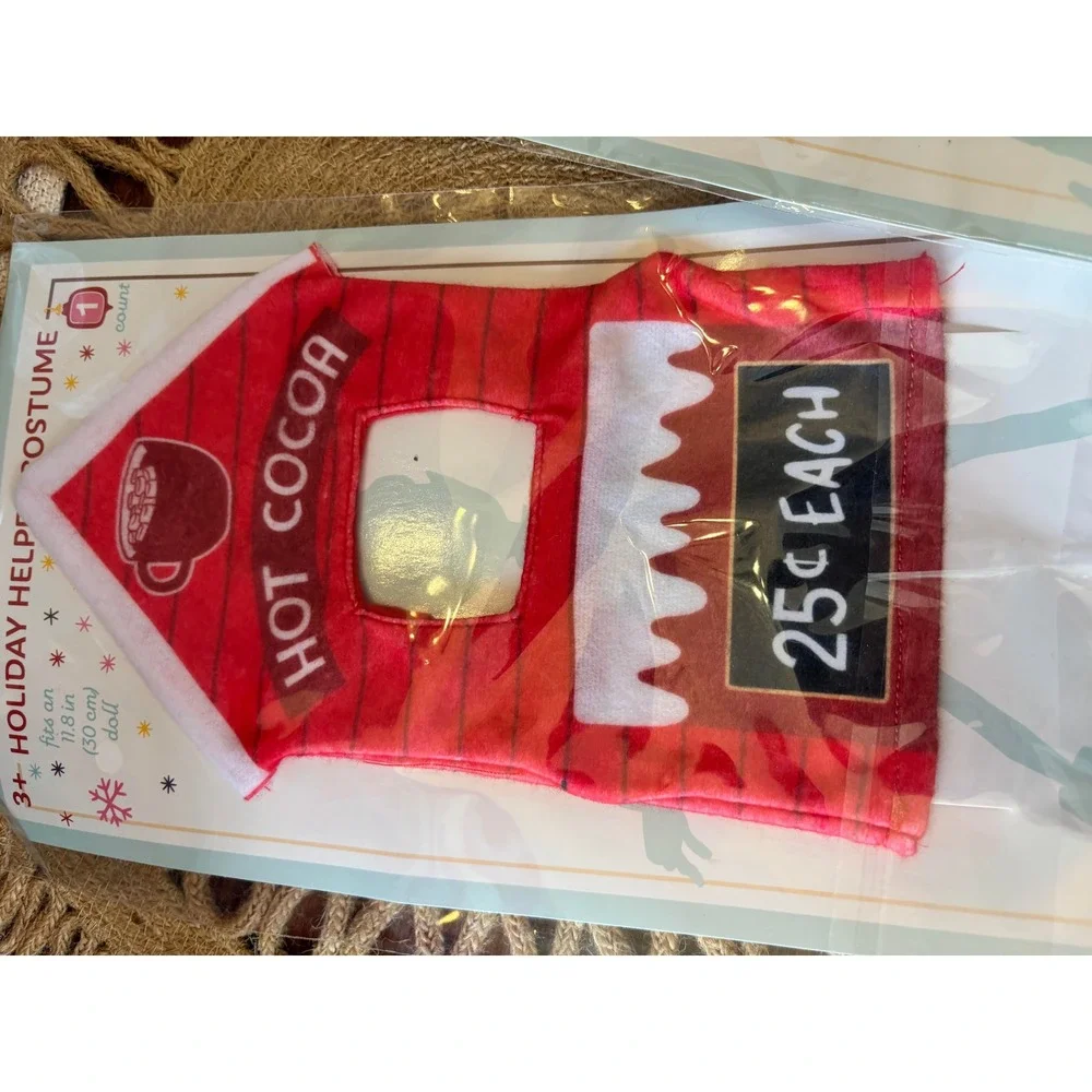 Holiday Helper Elf Costume Set Pizza Hot Cocoa Christmas Tree Cupcake‎